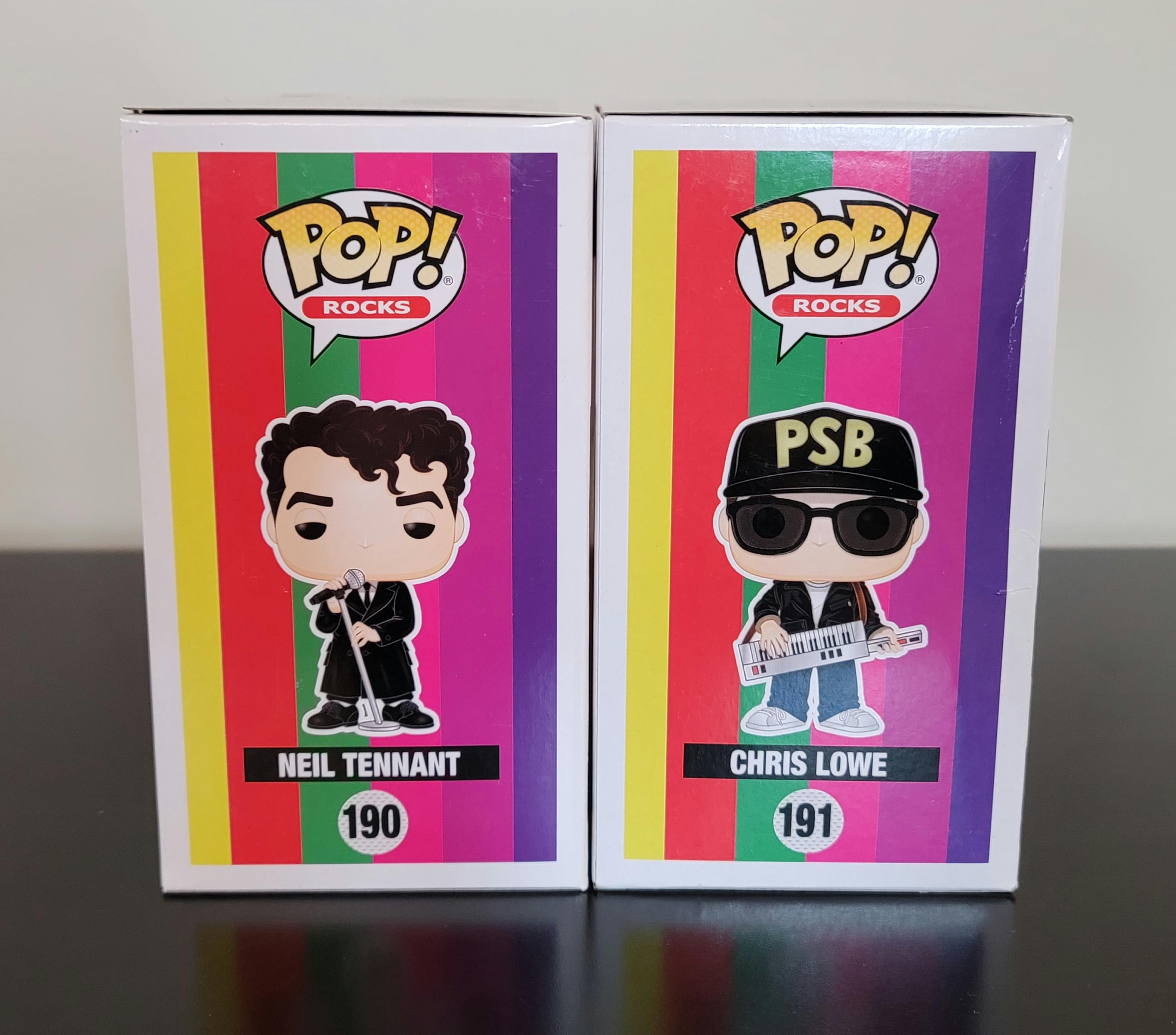 Neil Tennant & Chris Lowe Signed Autographed Pet Shop Boys Funko Pops w/ COA