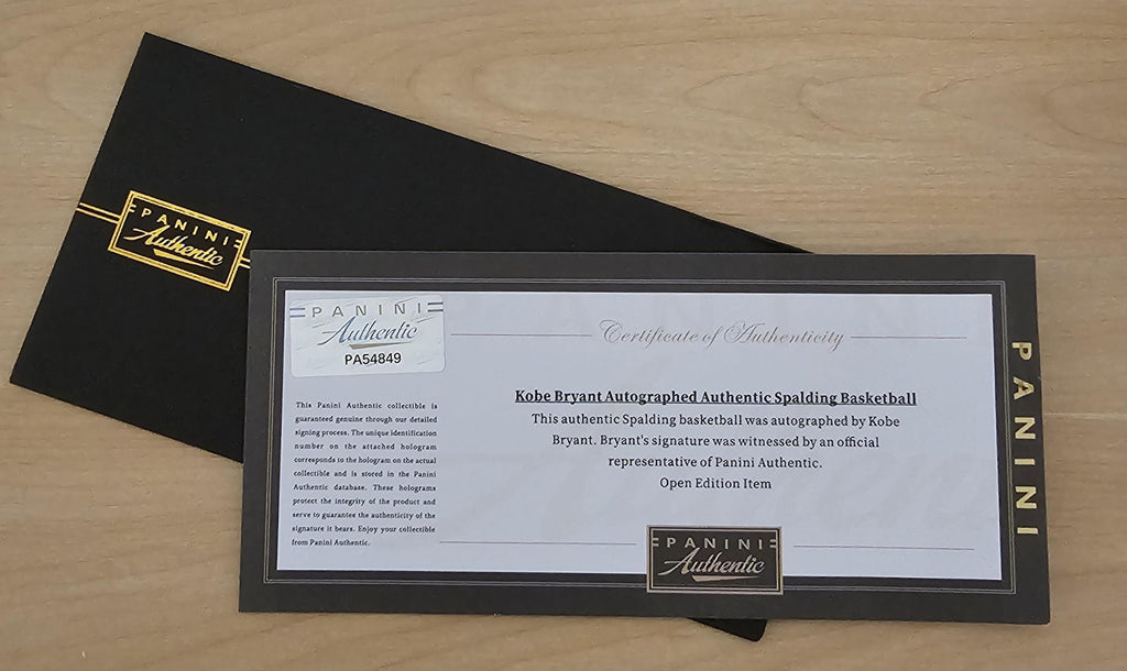 Kobe Bryant Signed Spalding Basketball – Panini Authenticated Memorabilia