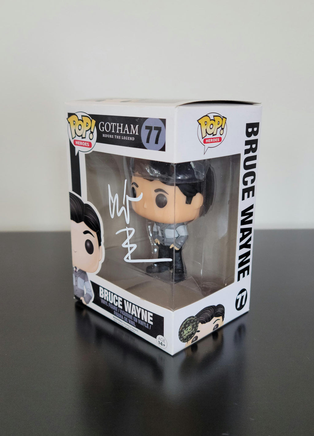 Christian Bale Signed Autographed Funko Pop Bruce Wayne Batman Authenticated