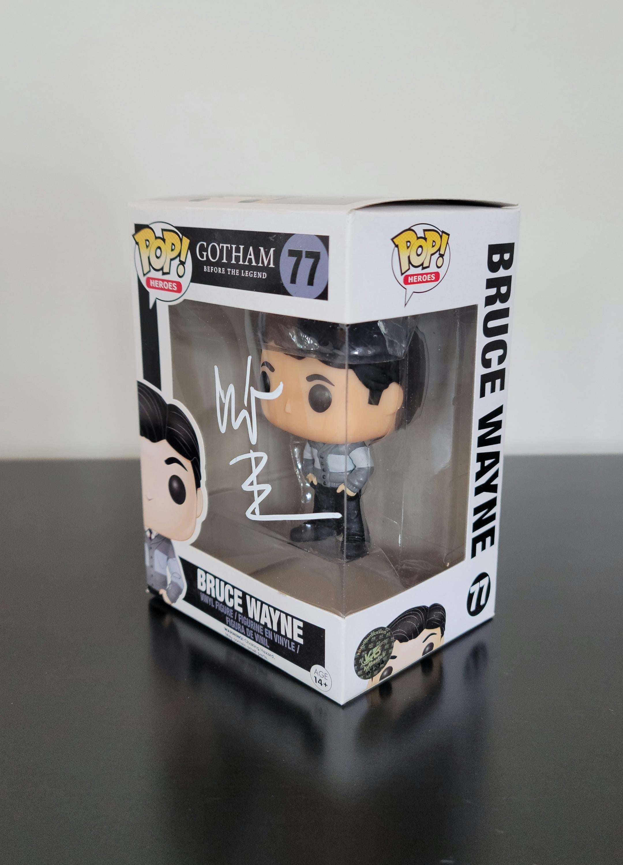 Christian Bale Signed Autographed Funko Pop Bruce Wayne Batman Authenticated