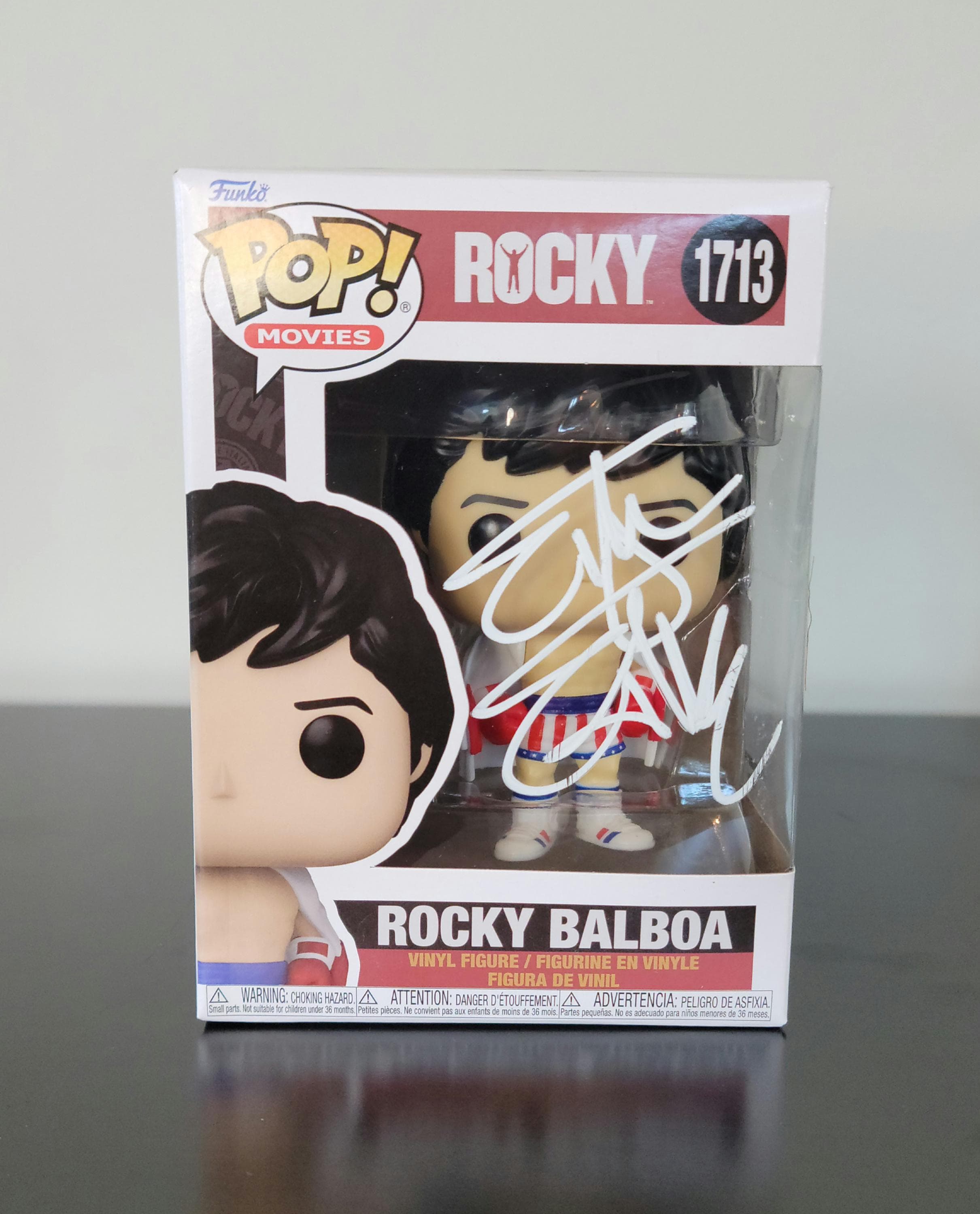 Sylvester Stallone Signed Autographed Funko Pop Rocky Balboa with Hologram COA