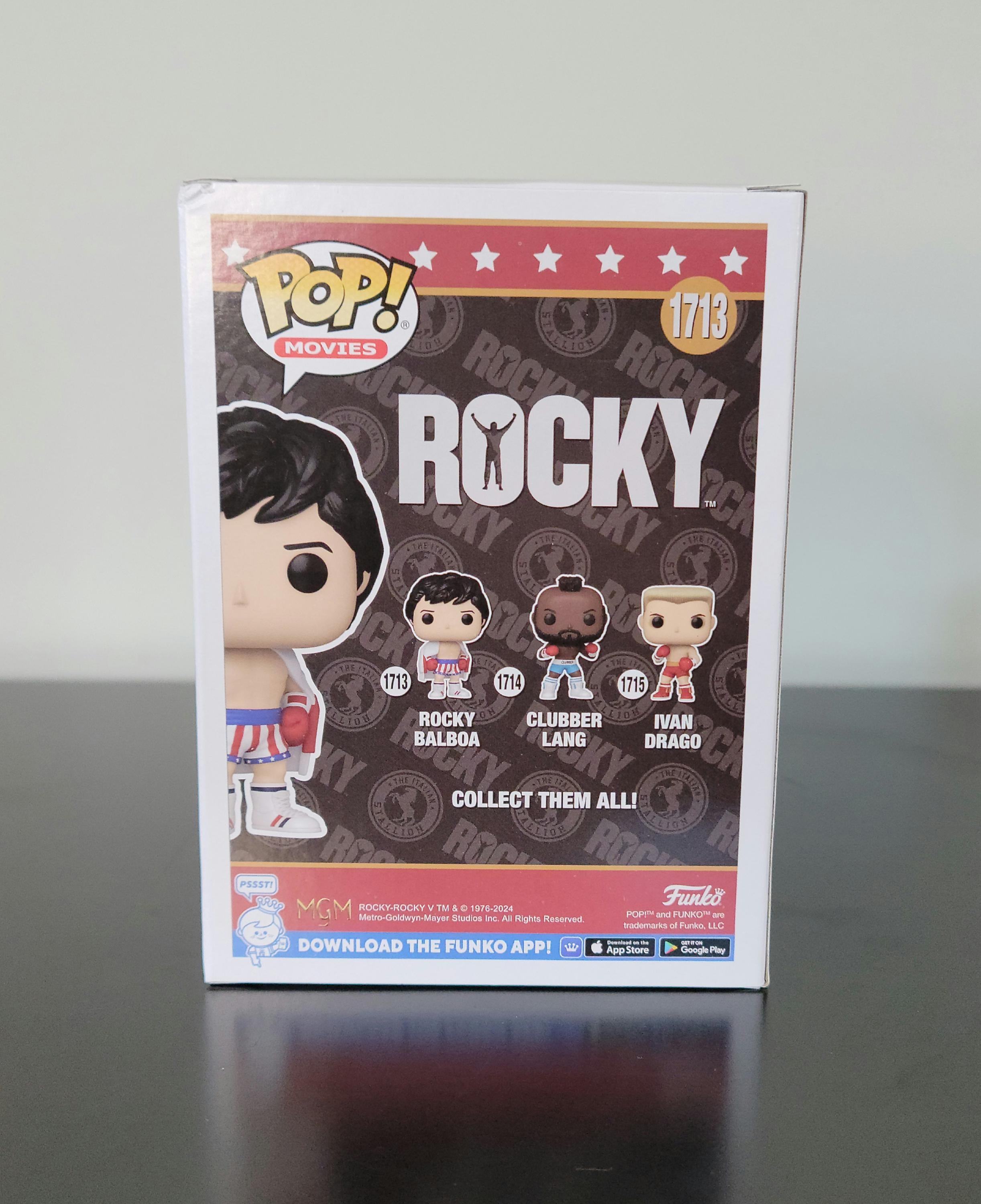 Sylvester Stallone Signed Autographed Funko Pop Rocky Balboa with Hologram COA