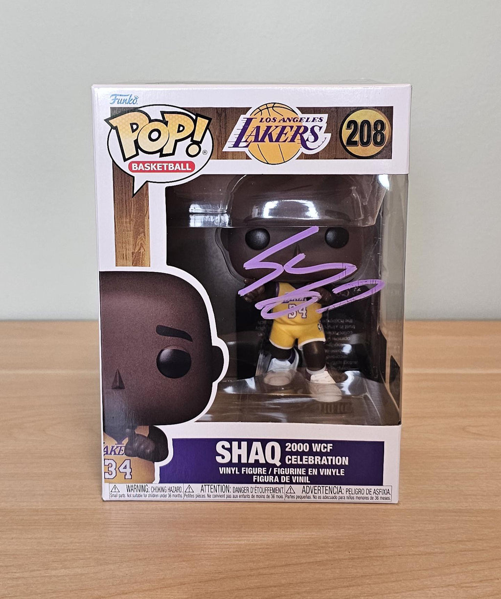 Shaquille O'Neal Signed Autographed Lakers Funko Pop NBA Holo & COA