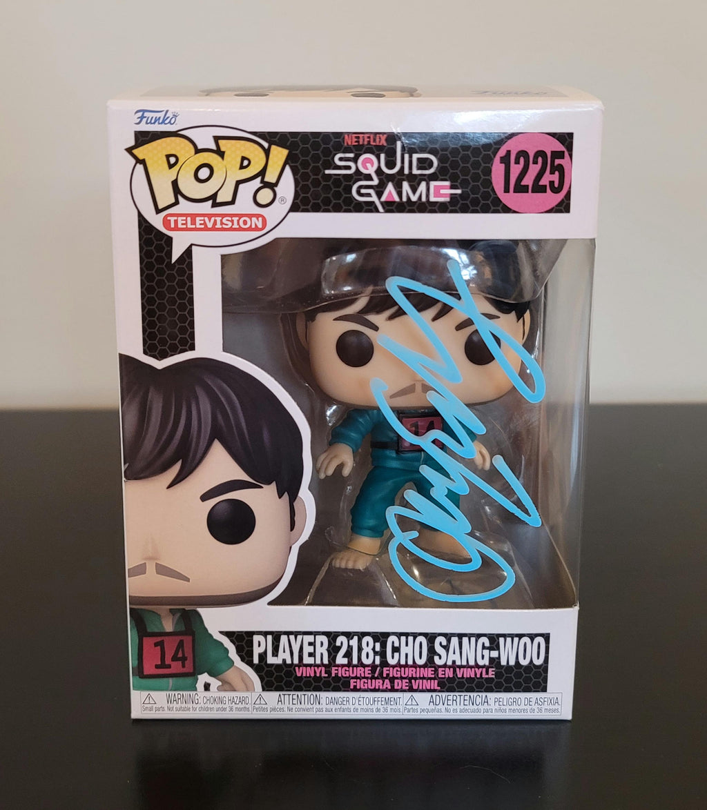 Park Hae-Soo Squid Game Signed Autographed Funko Pop Player 218 Cho Sang-Woo COA