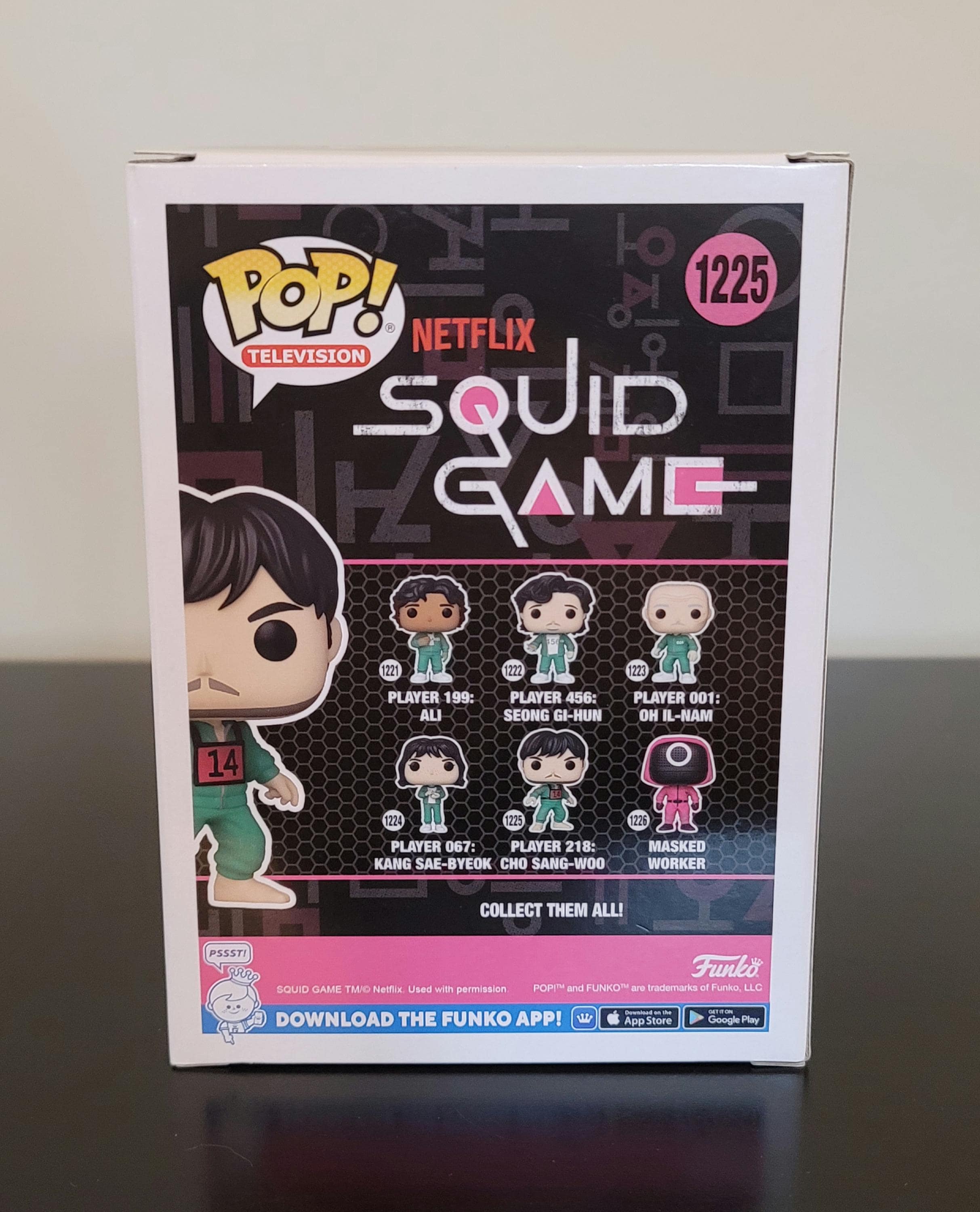 Park Hae-Soo Squid Game Signed Autographed Funko Pop Player 218 Cho Sang-Woo COA