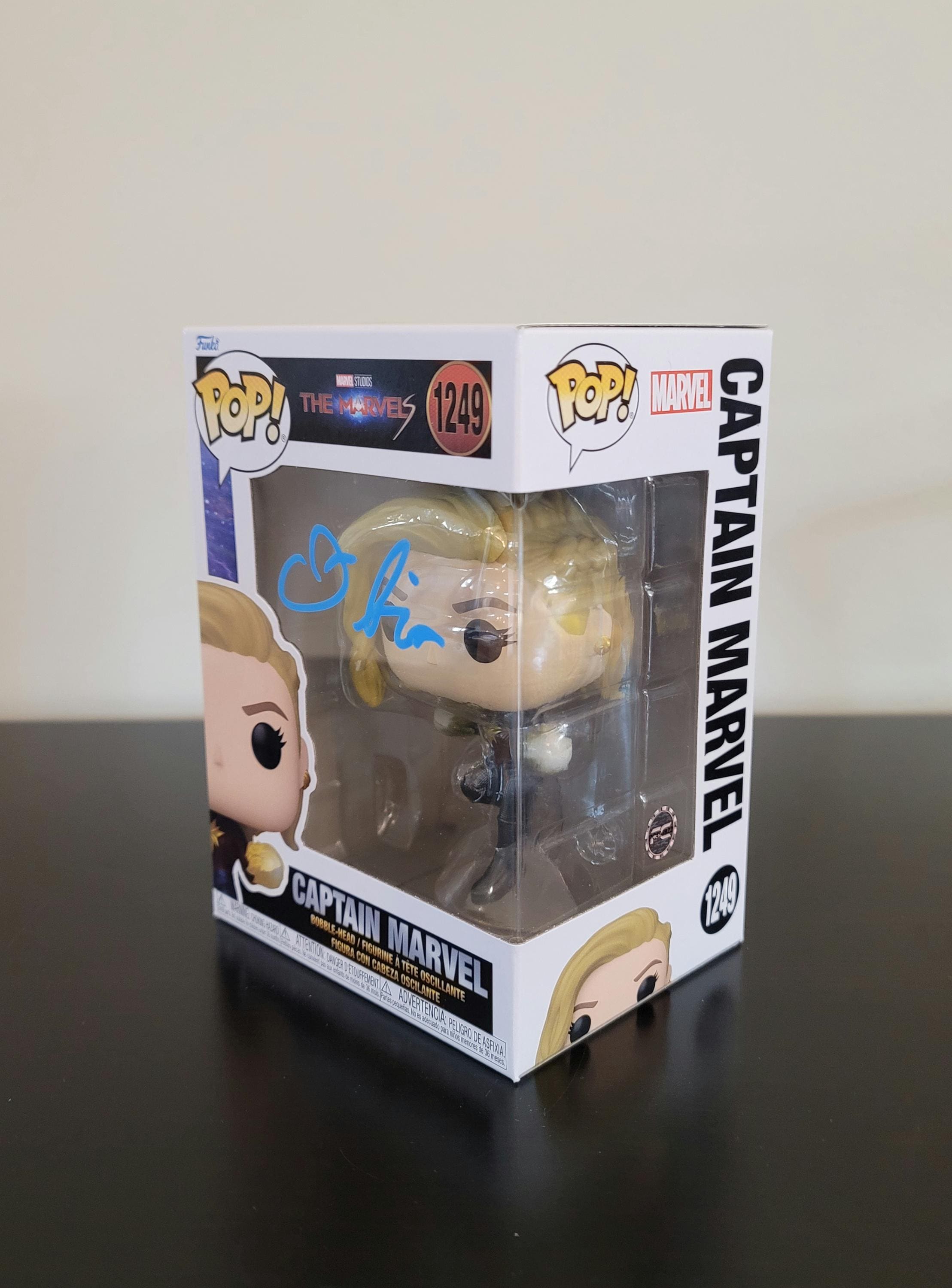 Brie Larson Signed Autographed Funko Pop Captain Marvel with Hologram COA