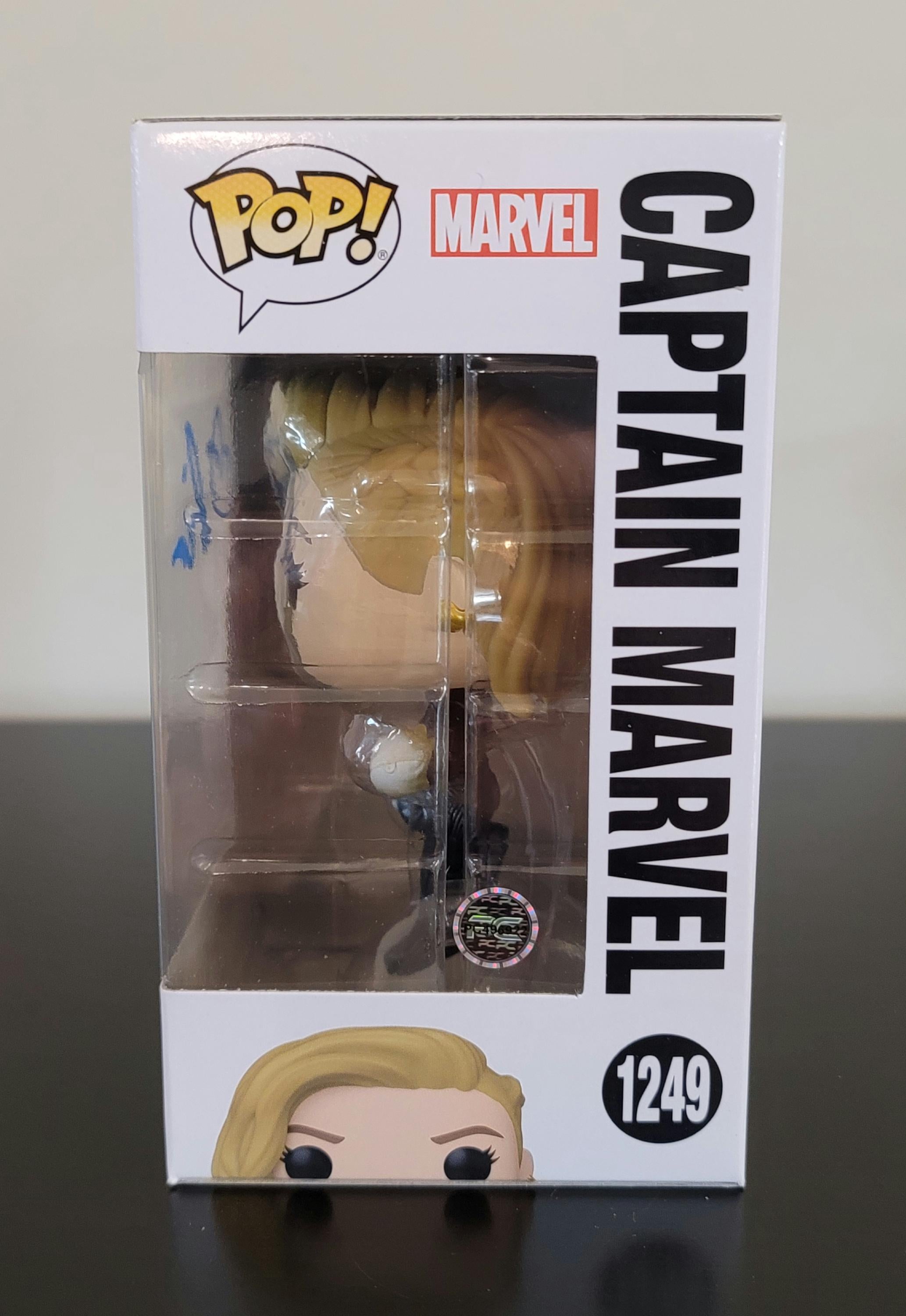 Brie Larson Signed Autographed Funko Pop Captain Marvel with Hologram COA