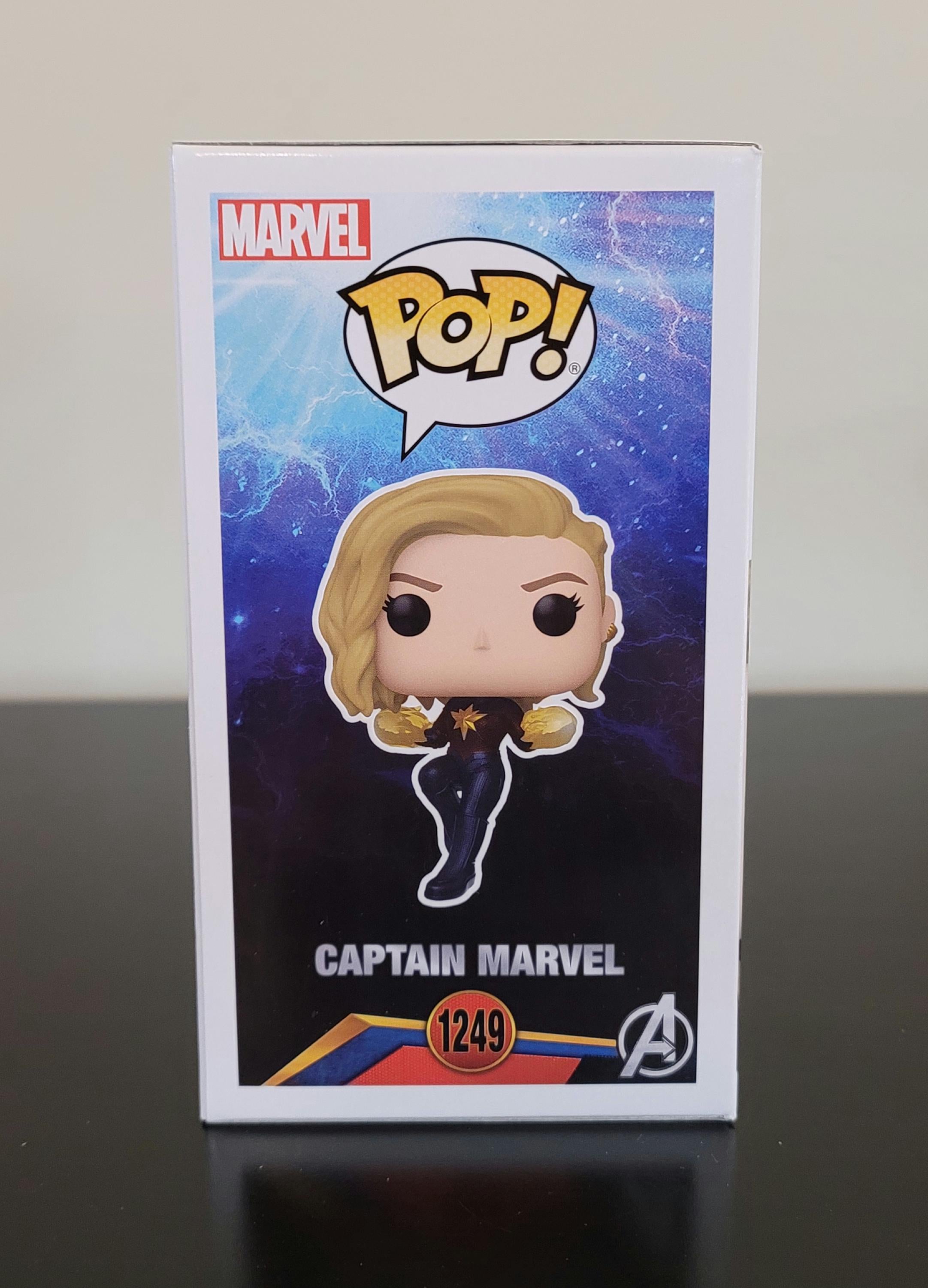 Brie Larson Signed Autographed Funko Pop Captain Marvel with Hologram COA