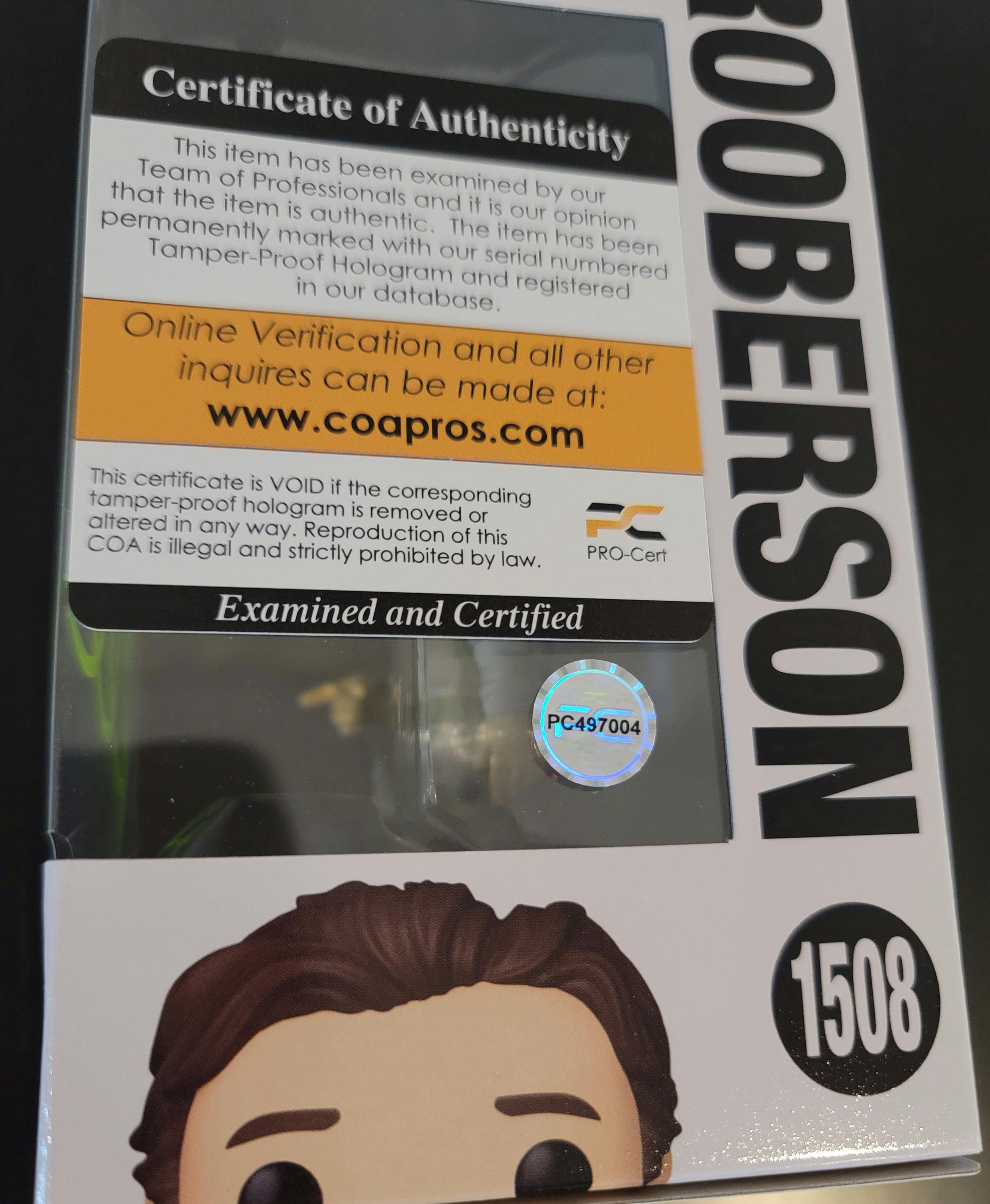 Paul Rudd Signed Autographed Funko Pop Ghostbusters Grooberson with Hologram COA