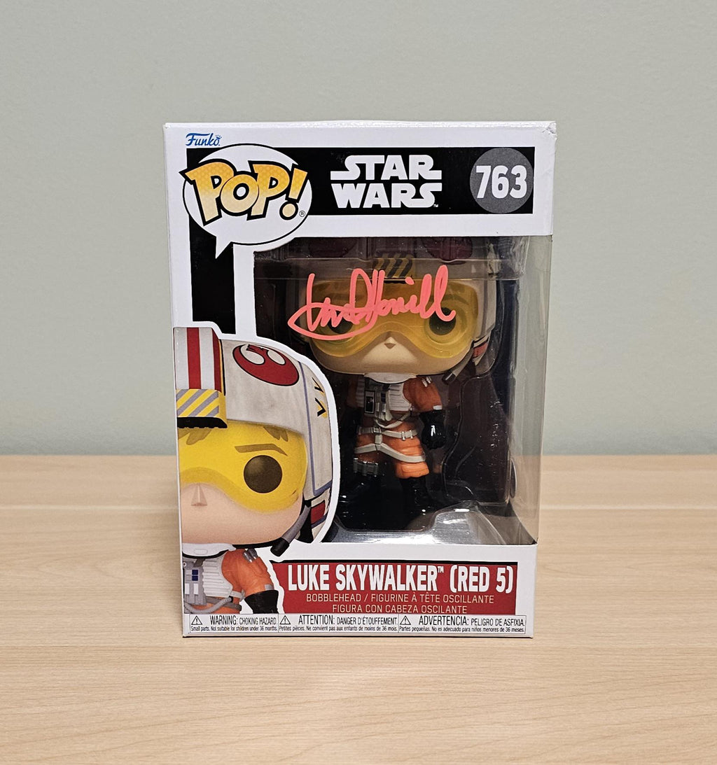 Mark Hamill Signed Funko Pop Luke Skywalker Red 5 JSA COA Autographed