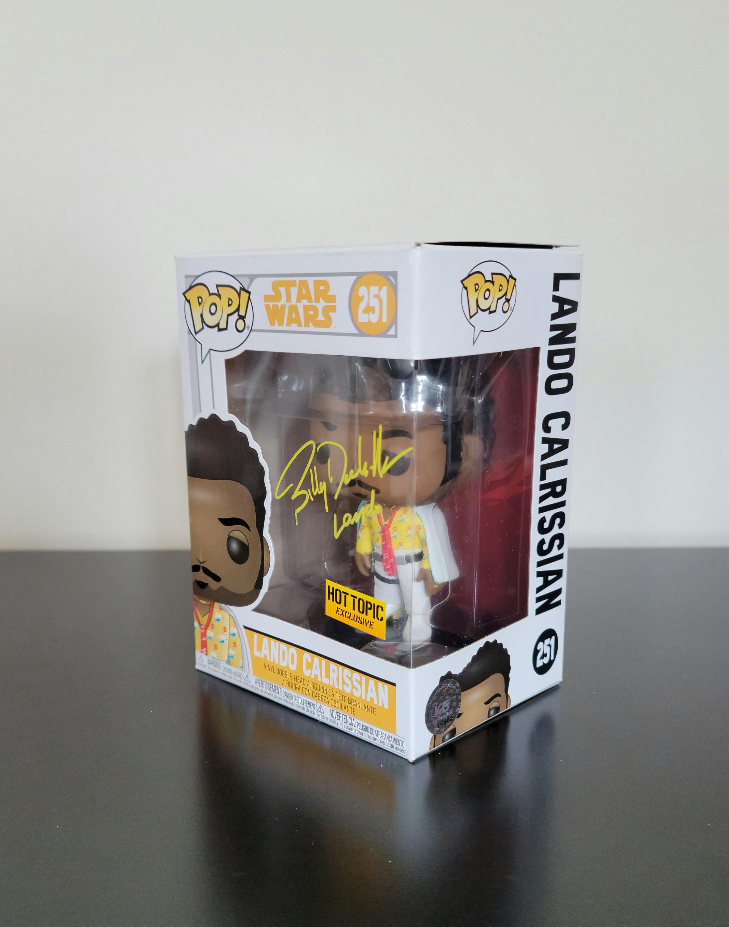 Billy Dee Williams Signed Autographed Funko Pop Lando Calrissian Authenticated