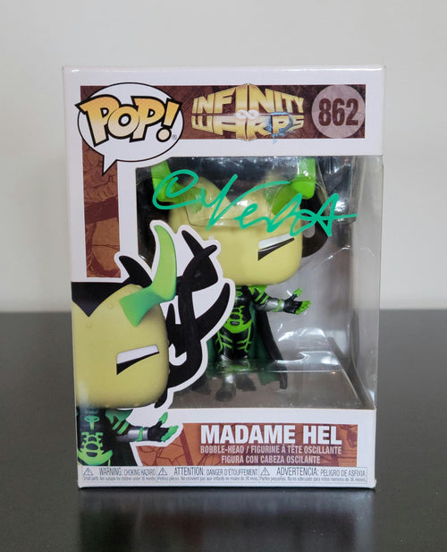 Cate Blanchett Signed Autographed Funko Pop Madame Hel Infinity Warps Hologram COA