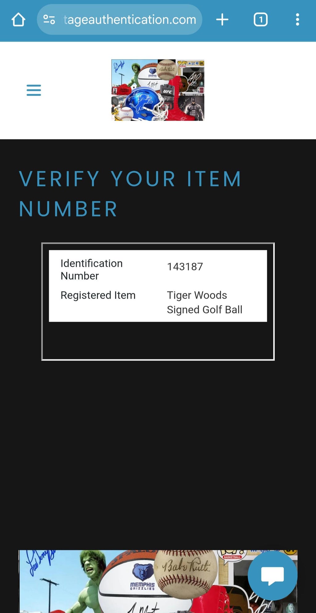 Tiger Woods Signed Autographed Golf Ball PGA w/ Hologram COA