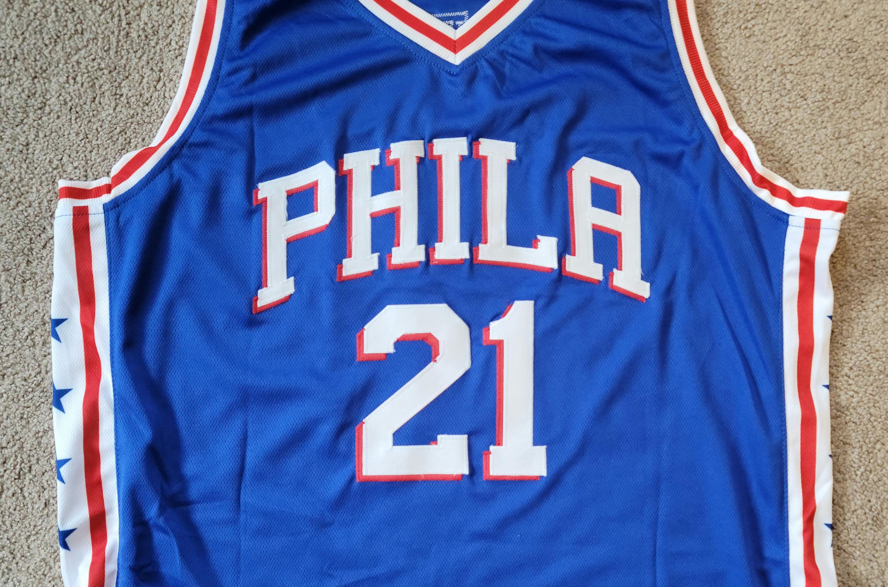 Joel Embiid Signed Autographed Philadelphia 76ers Custom Jersey w/ COA