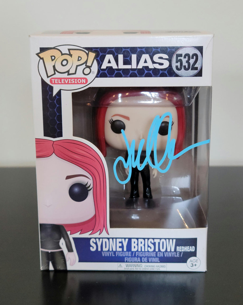 Jennifer Garner Signed Autographed Funko Pop Sydney Bristow Alias Hologram COA