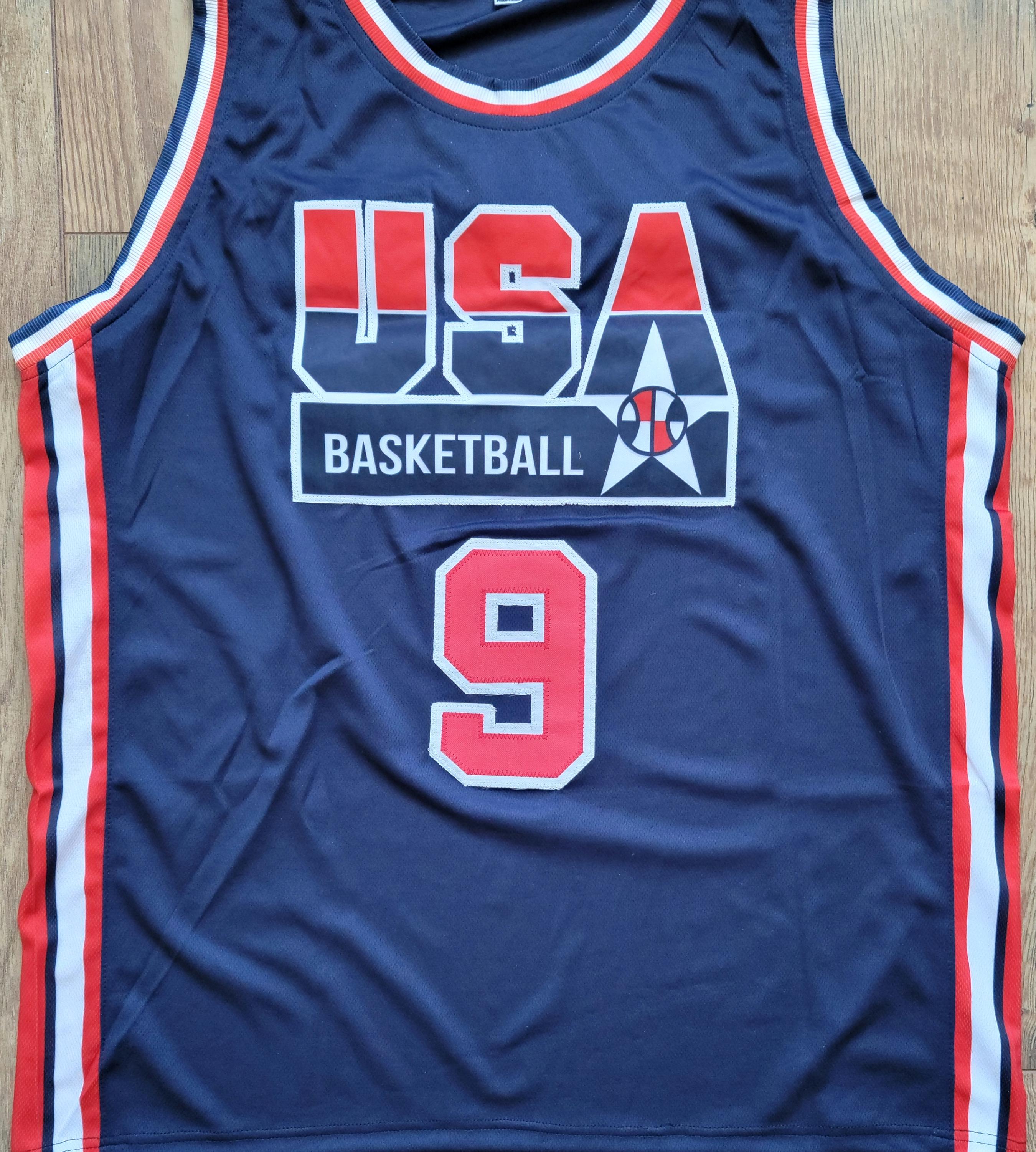 Michael Jordan Signed Autographed Team USA Olympic Custom Jersey w/ COA
