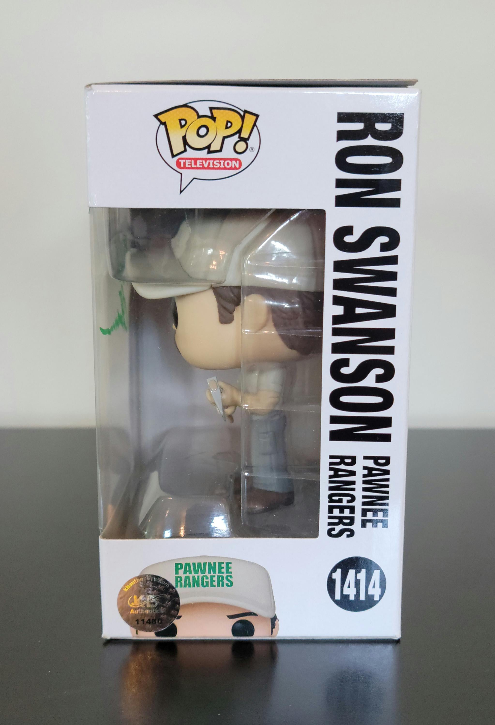Nick Offerman Signed Autographed Funko Pop Ron Swanson Parks and Recreation w/ COA