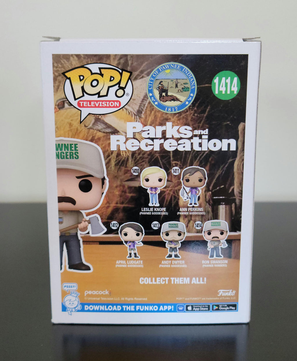 Nick Offerman Signed Autographed Funko Pop Ron Swanson Parks and Recreation w/ COA