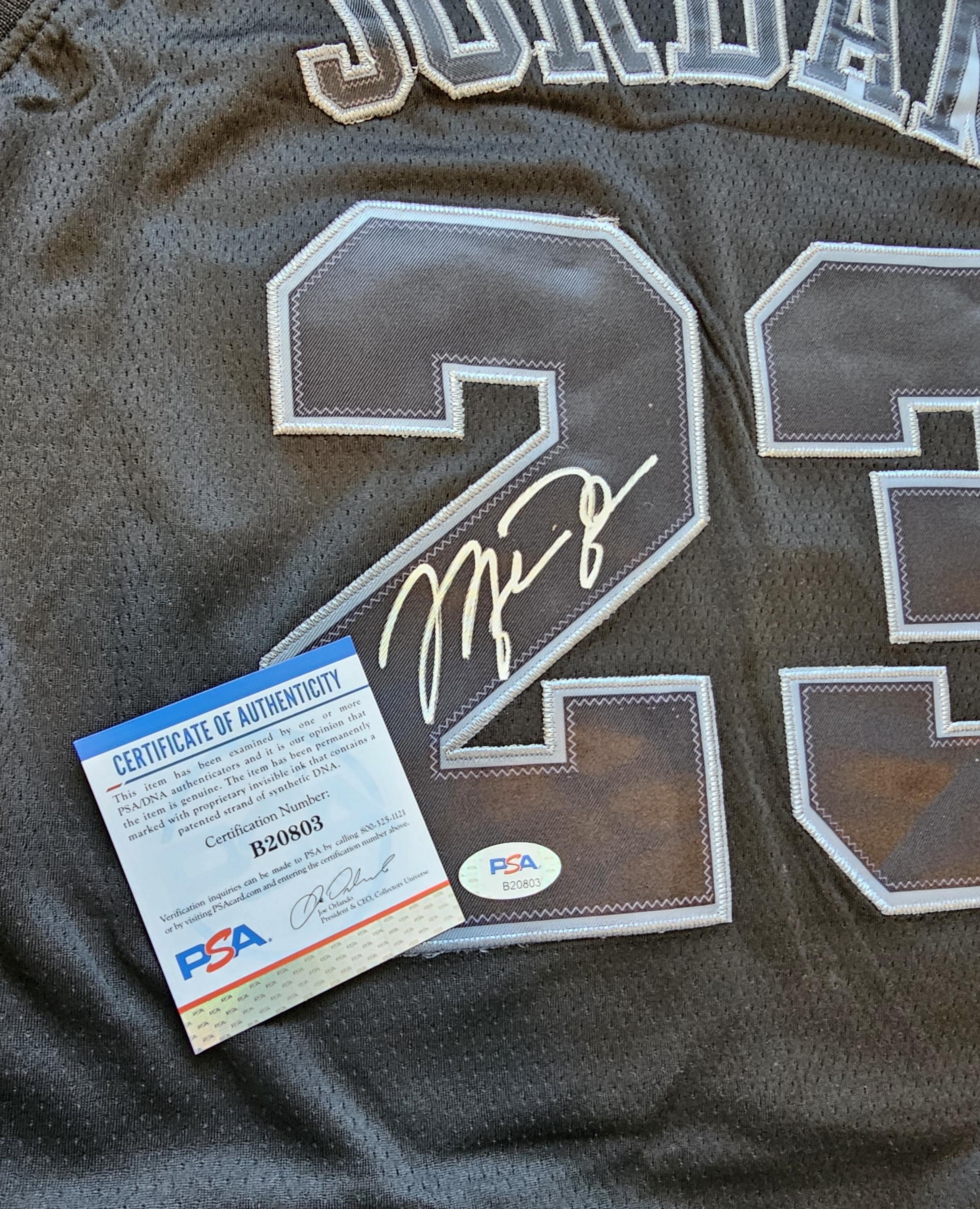 Michael Jordan Signed Mvp Special Edition Jersey PSA DNA COA Autographed