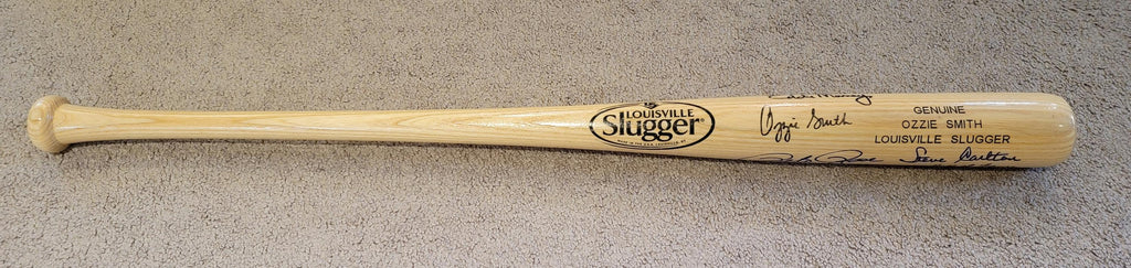 Multi-Signed Louisville Slugger Baseball Bat w Holo COA Jeter Rodriguez and More