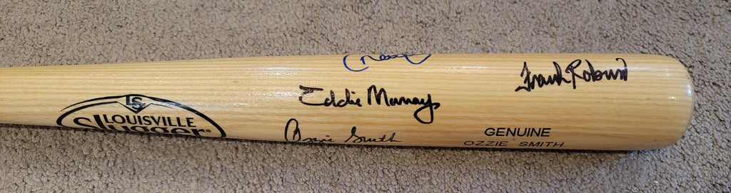 Multi-Signed Louisville Slugger Baseball Bat w Holo COA Jeter Rodriguez and More