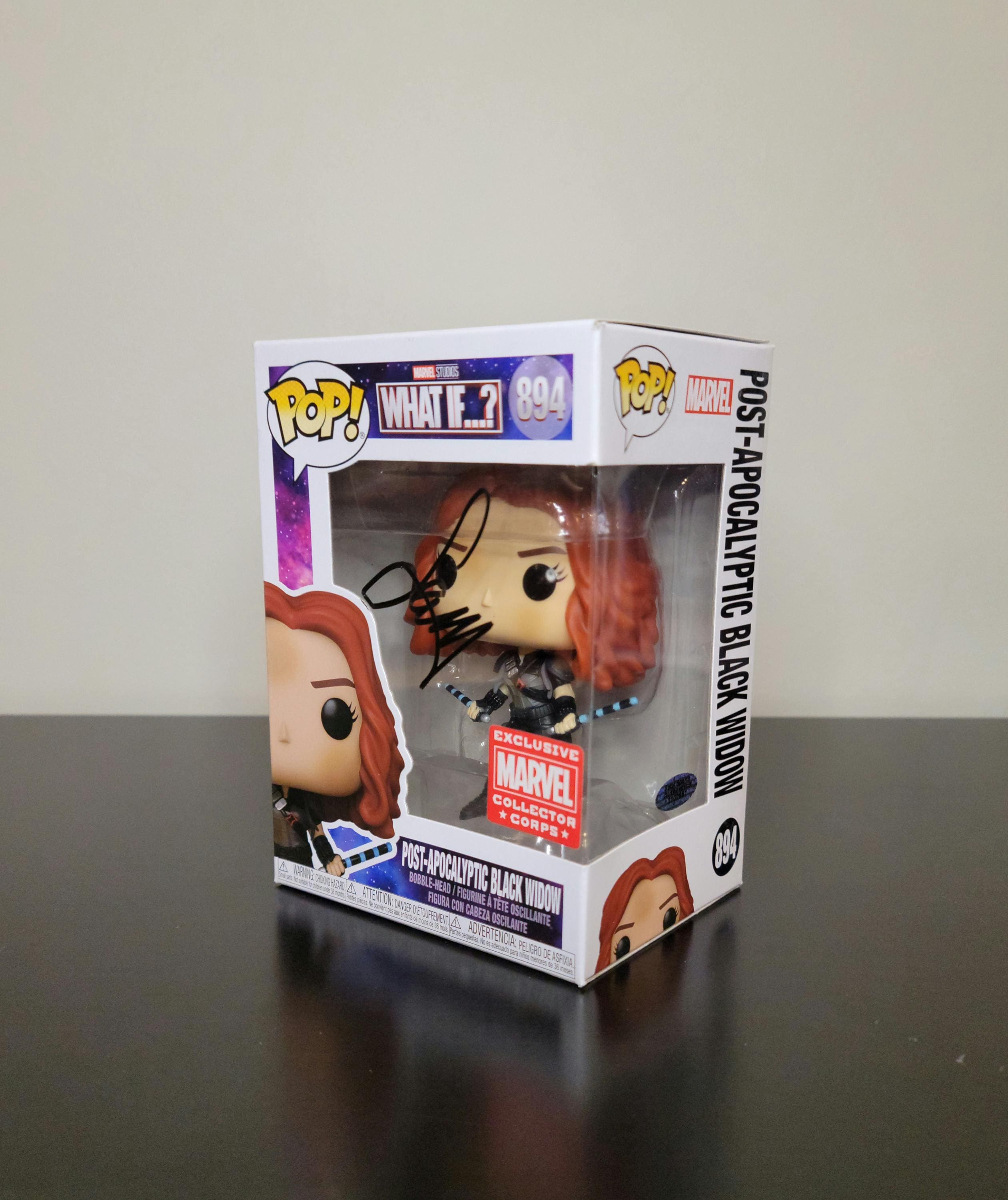 Scarlett Johansson Signed Autographed Funko Pop Marvel Black Widow Hologram COA