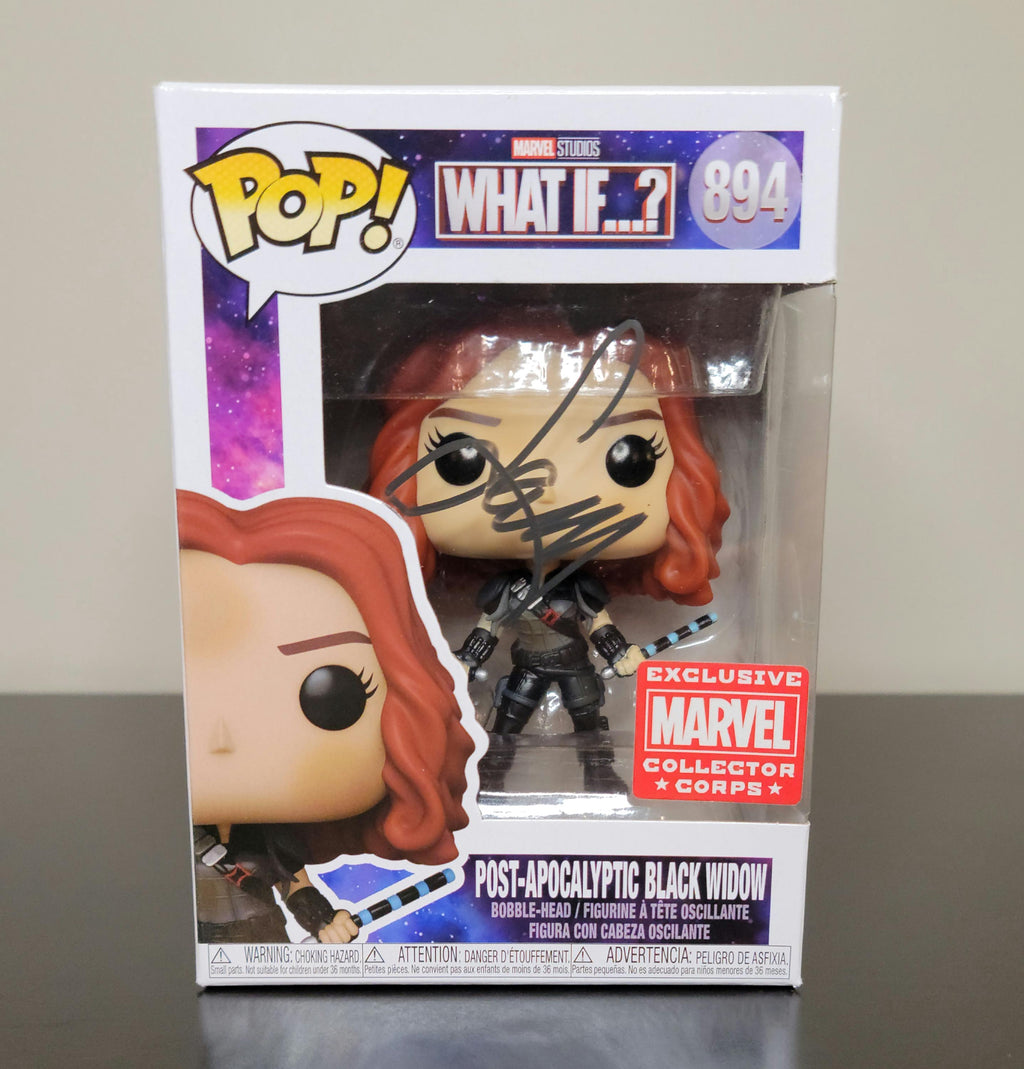 Scarlett Johansson Signed Autographed Funko Pop Marvel Black Widow Hologram COA