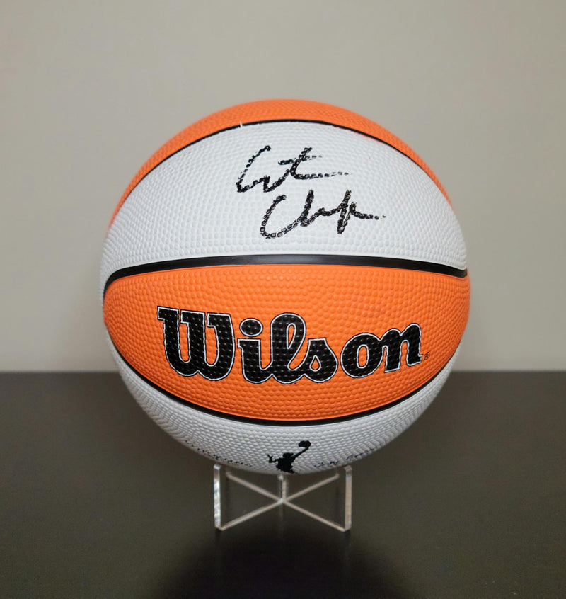 Caitlin Clark Signed Autographed WNBA Wilson Mini Basketball Indiana Fever w/ LOA