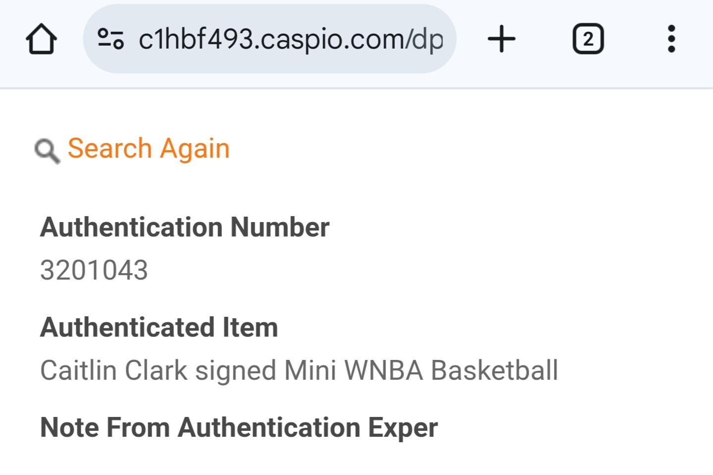 Caitlin Clark Signed Autographed WNBA Wilson Mini Basketball Indiana Fever w/ LOA