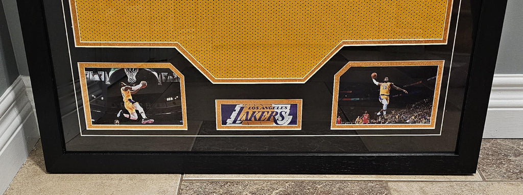 FRAMED! LeBron James Signed Autographed Lakers Custom Jersey PSA COA Autographed