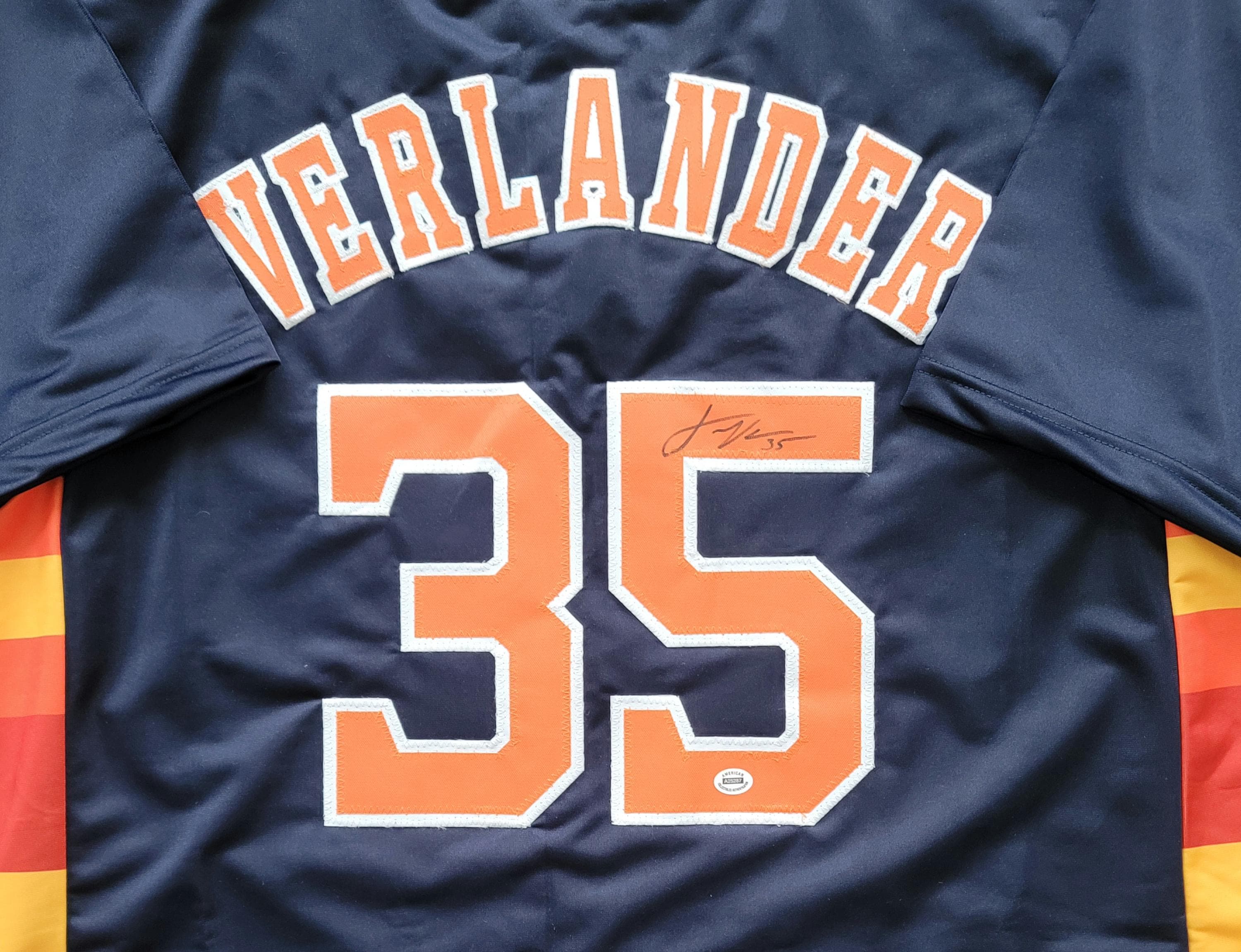 Justin Verlander Signed Autographed Houston Astros Custom Jersey with w/ COA