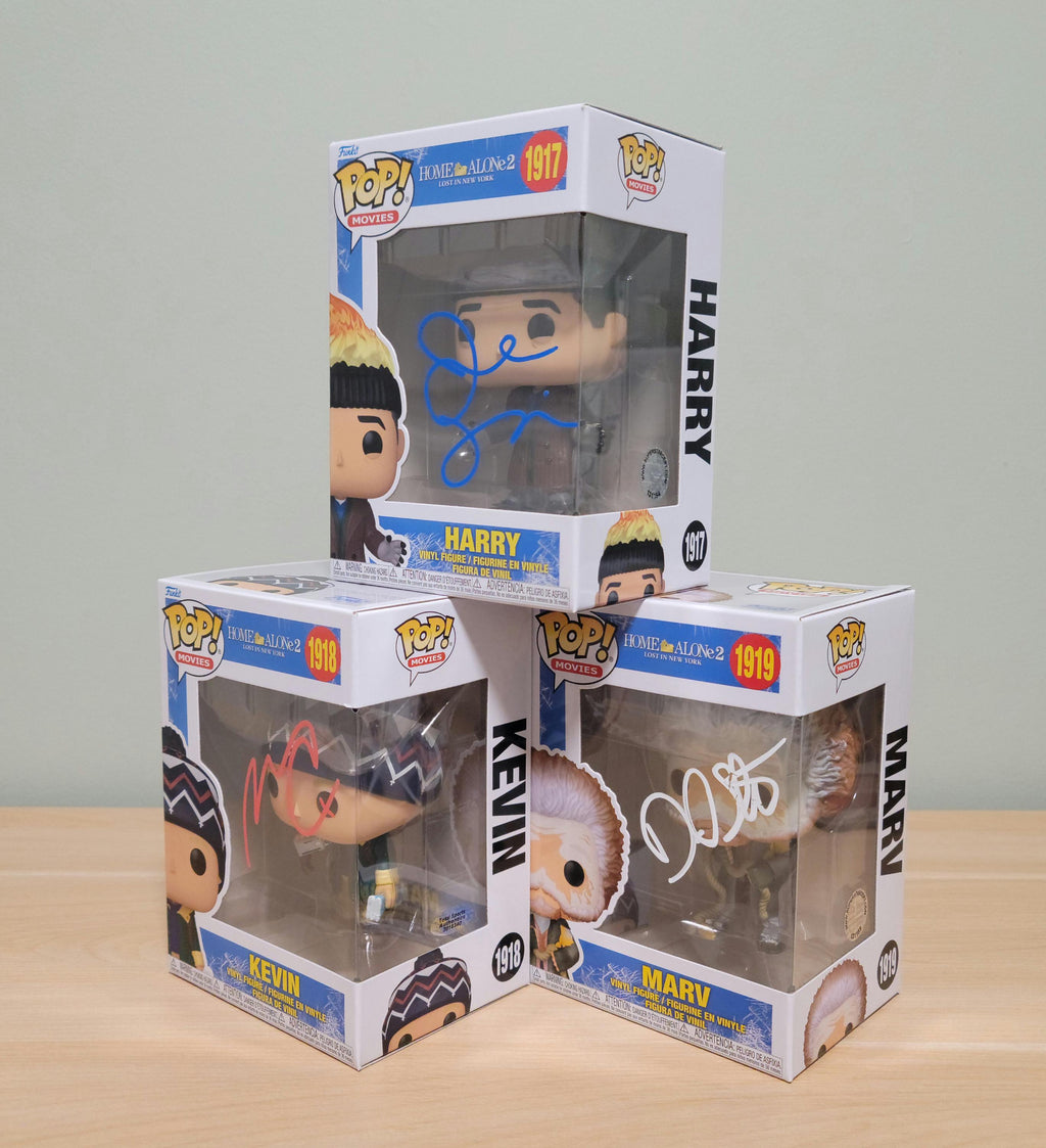 Signed Home Alone Funko Pop Set: Macaulay Culkin Autograph, COA