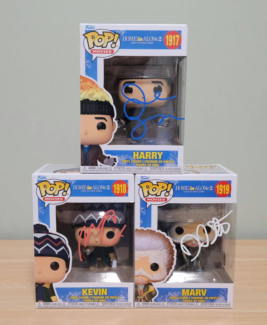 Signed Home Alone Funko Pop Set: Macaulay Culkin Autograph, COA