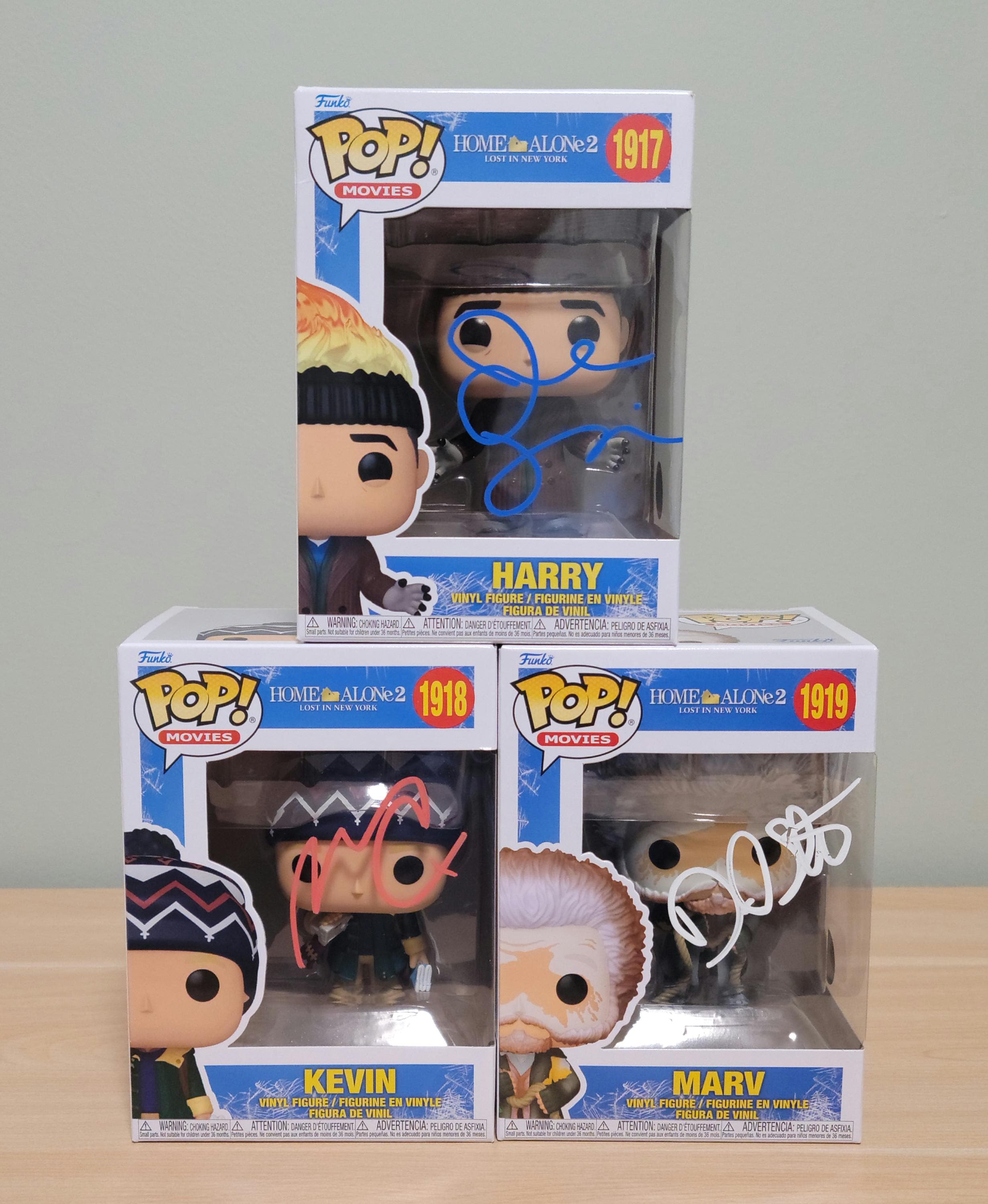 Signed Home Alone Funko Pop Set: Macaulay Culkin Autograph, COA