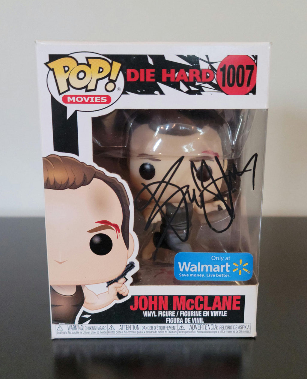 Bruce Willis Signed Autographed Die Hard John McClane Funko Pop Authenticated