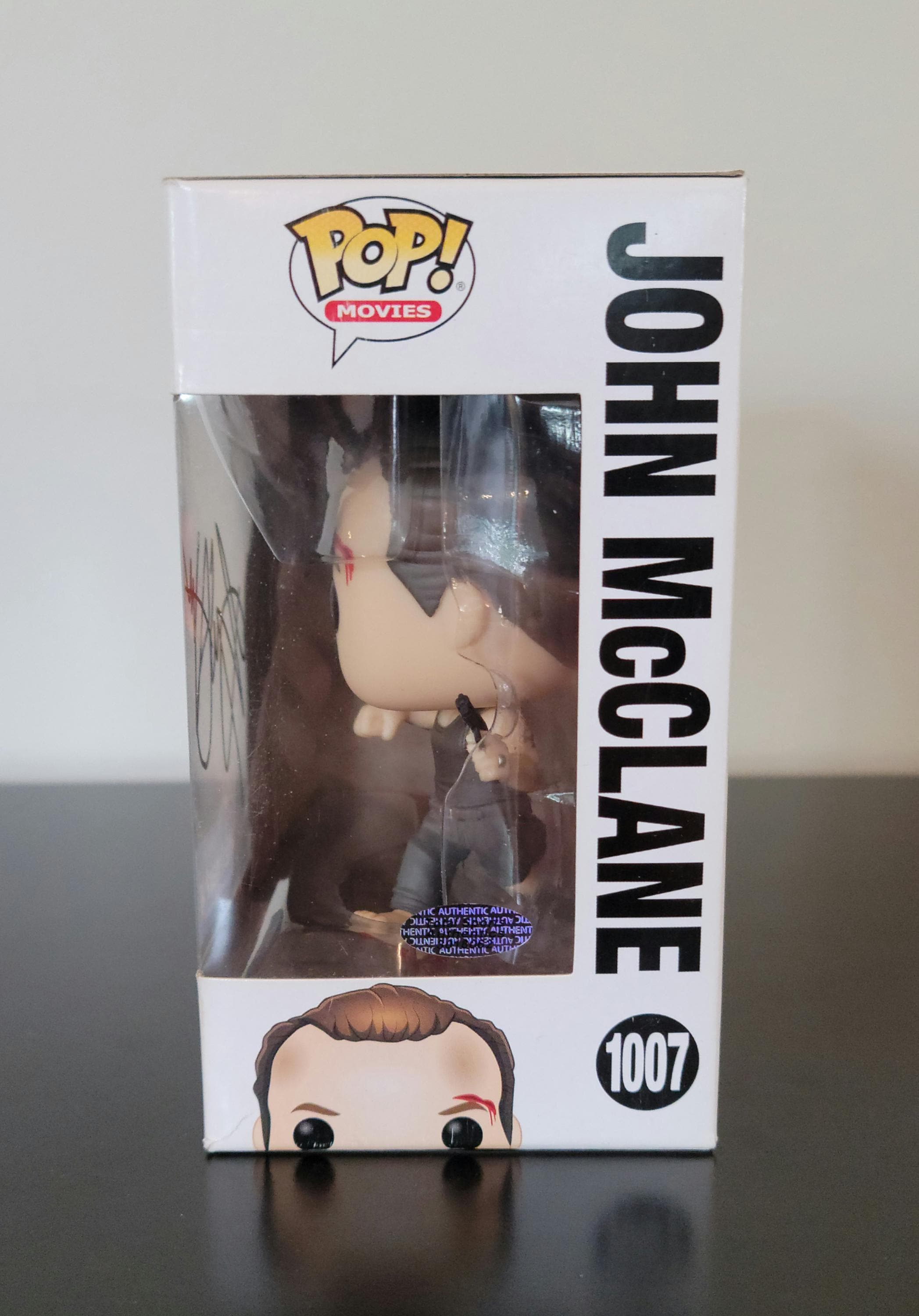 Bruce Willis Signed Autographed Die Hard John McClane Funko Pop Authenticated