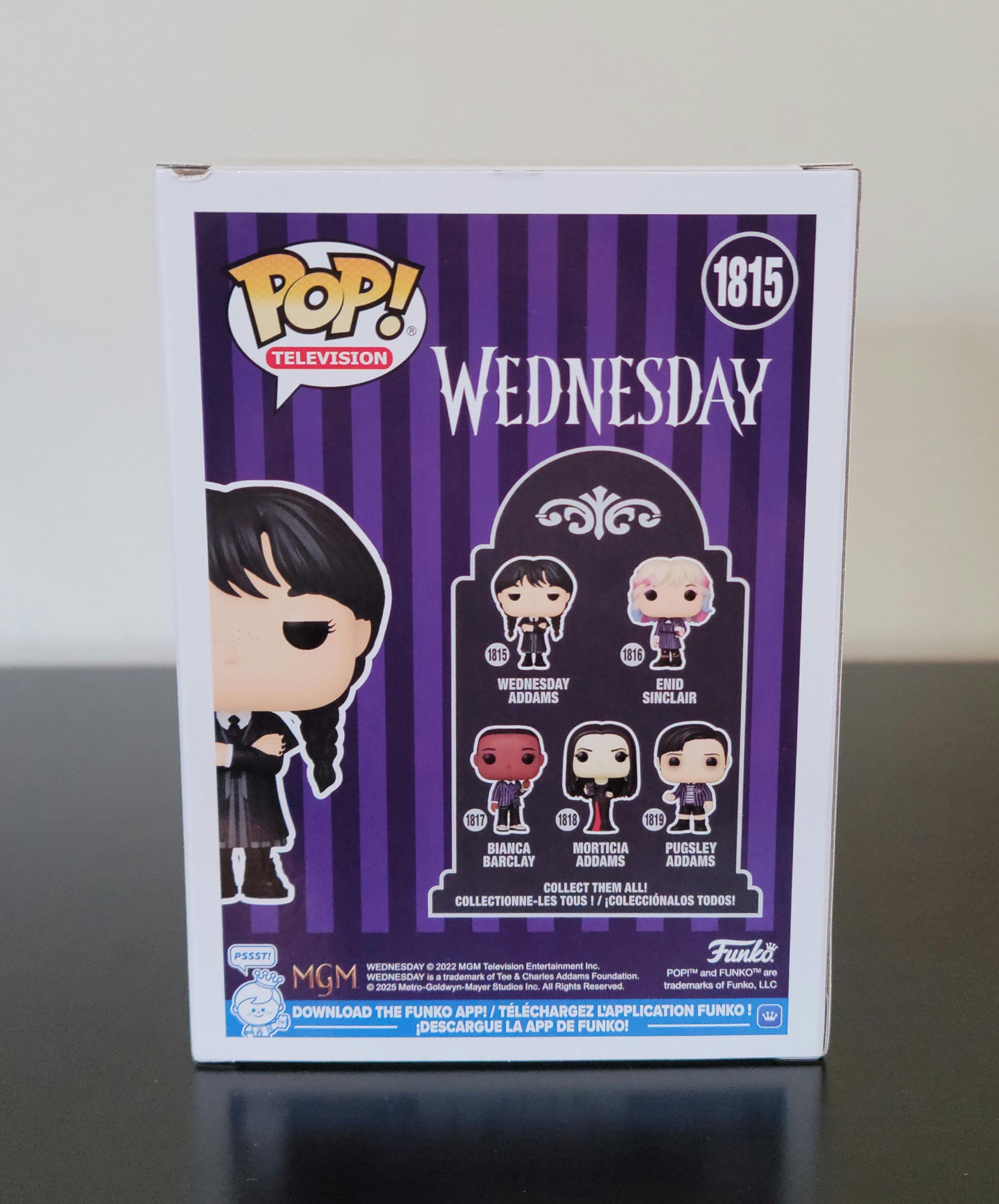 Jenna Ortega Signed Autographed Wednesday Addams Funko Pop Authenticated