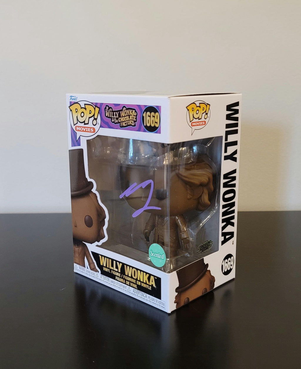 Timothee Chalamet Signed Autographed Willy Wonka Chocolate Factory Funko Pop Authenticated