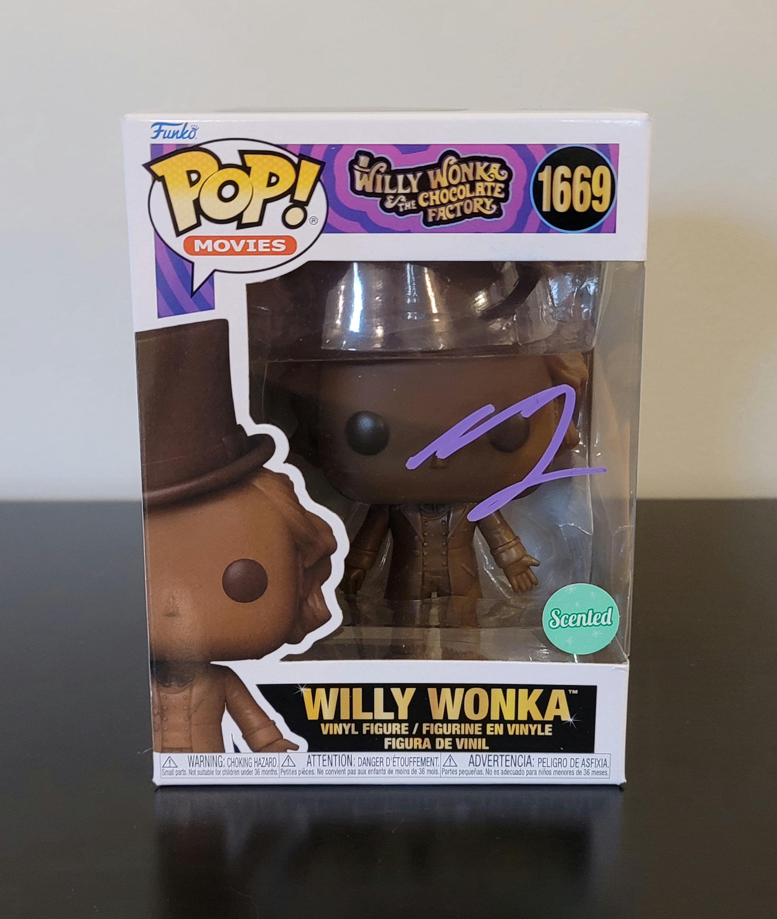 Timothee Chalamet Signed Autographed Willy Wonka Chocolate Factory Funko Pop Authenticated