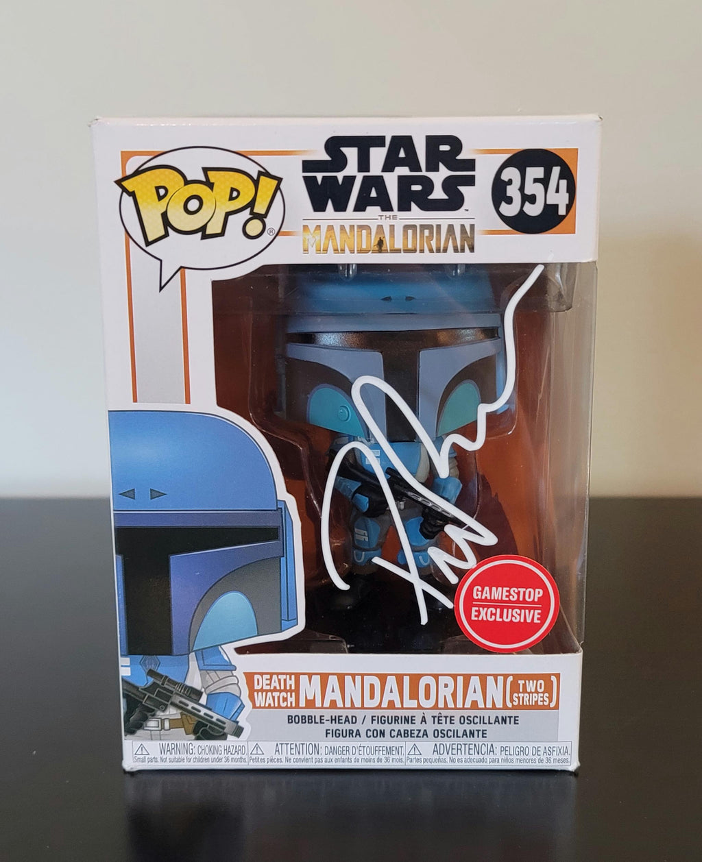 Pedro Pascal Signed Autographed Death Watch Mandalorian Funko Pop Authenticated