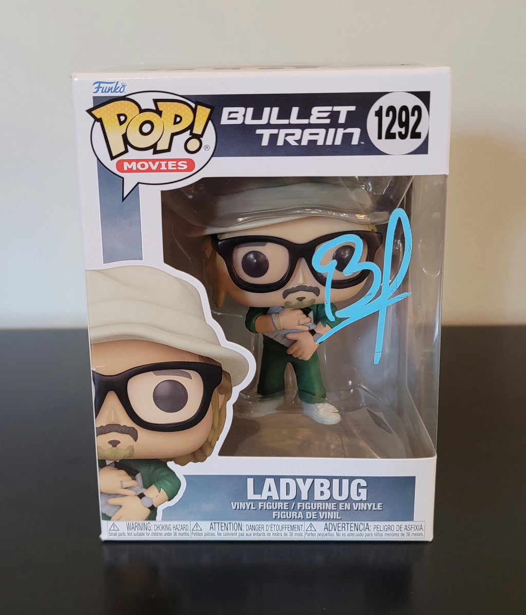 Brad Pitt Signed Autographed Funko Pop Ladybug Bullet Train with Holo COA