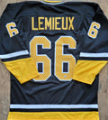 Mario Lemieux Signed Autographed Pittsburgh Penguins Custom Jersey w/ COA