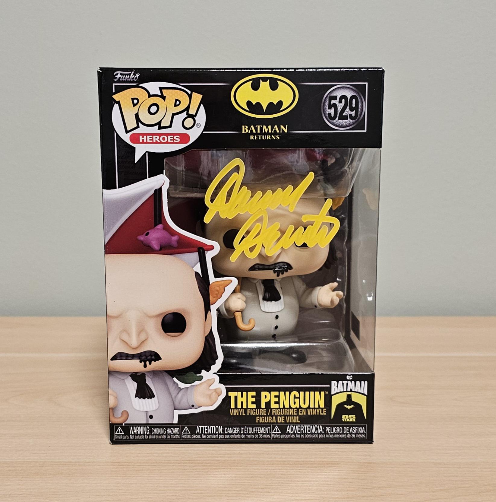 Danny DeVito Signed Autographed Batman The Penguin Funko Pop with COA