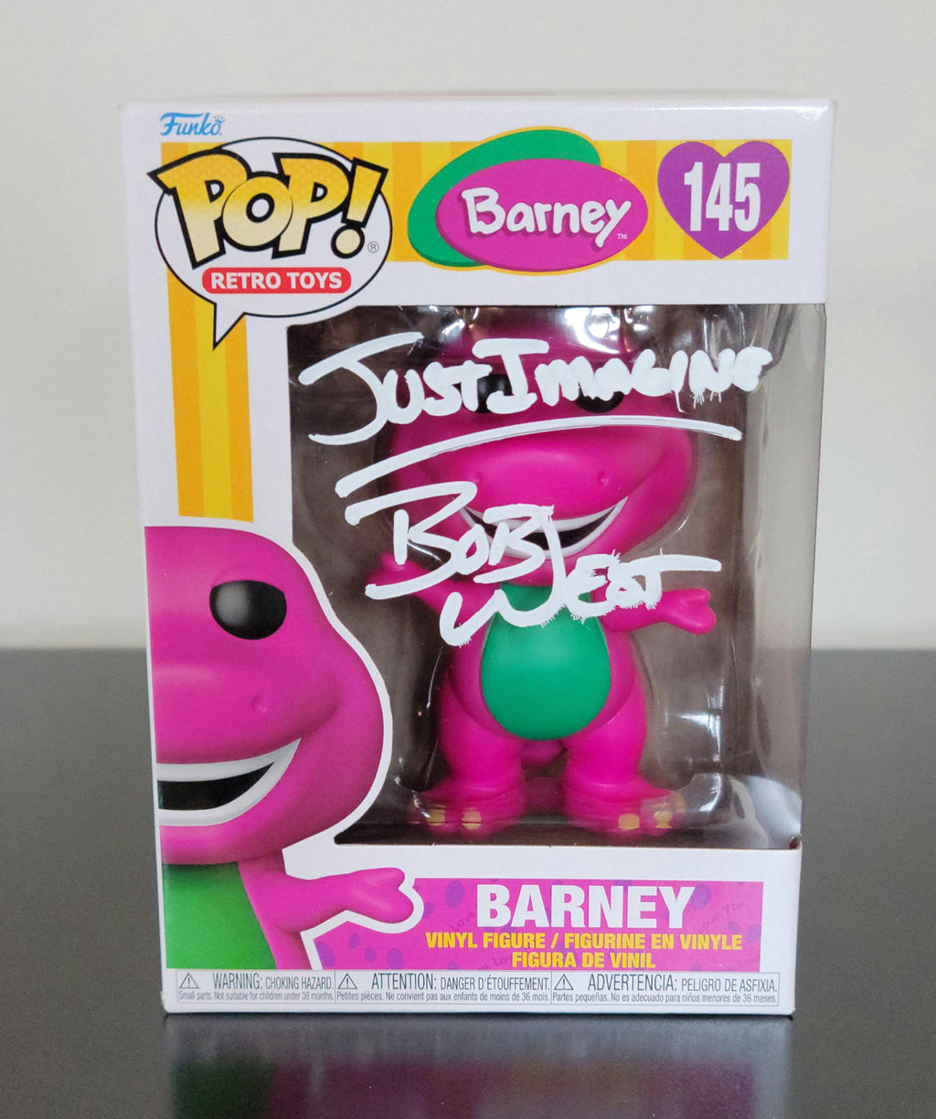 Bob West Signed Autographed Barney & Friends Funko Pop with COA
