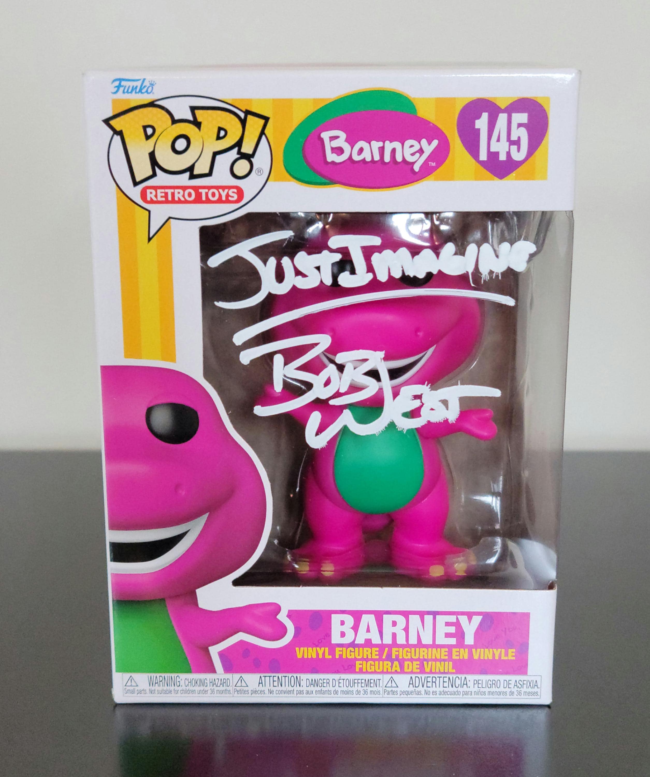 Bob West Signed Autographed Barney & Friends Funko Pop with COA