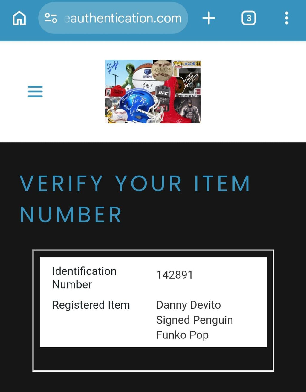 Danny DeVito Signed Autographed Batman The Penguin Funko Pop with COA