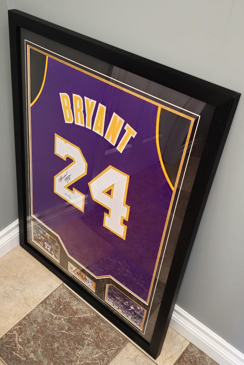 FRAMED! Kobe Bryant Signed Lakers Jersey PSA COA Autographed