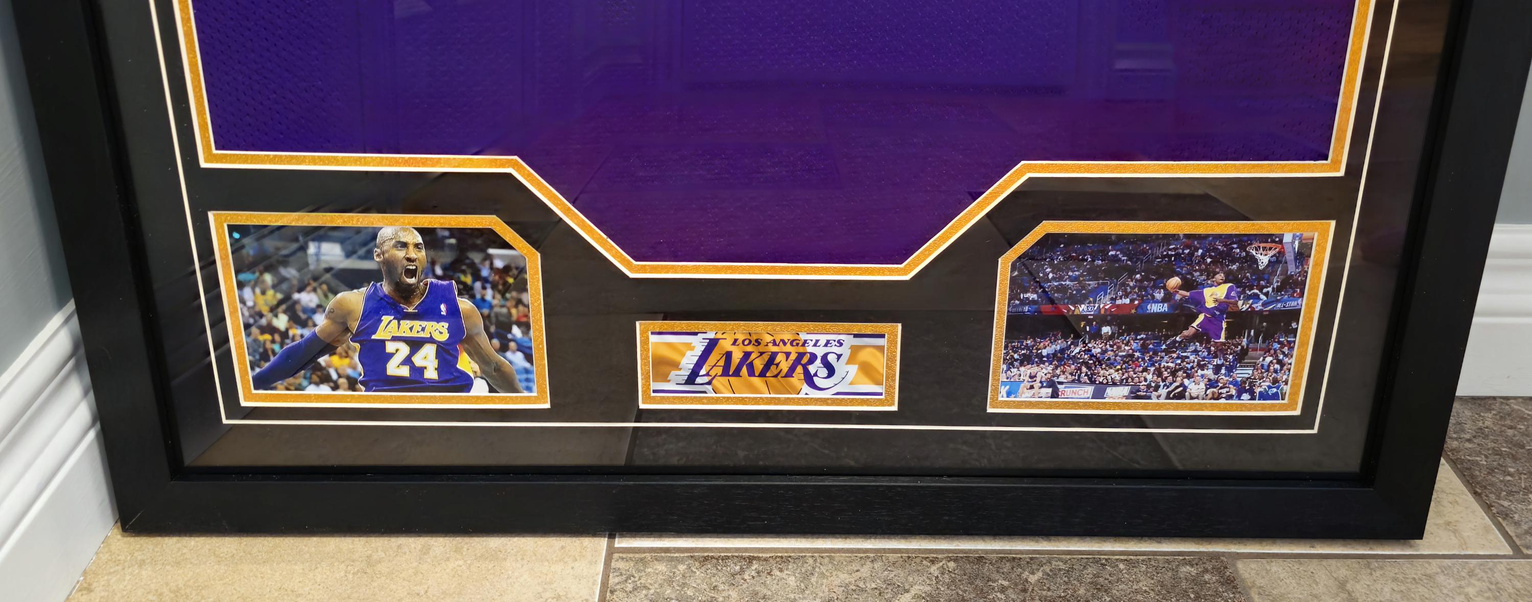 FRAMED! Kobe Bryant Signed Lakers Jersey PSA COA Autographed