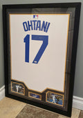 Framed! Shohei Ohtani Signed Los Angeles Dodgers Jersey PSA COA Autographed