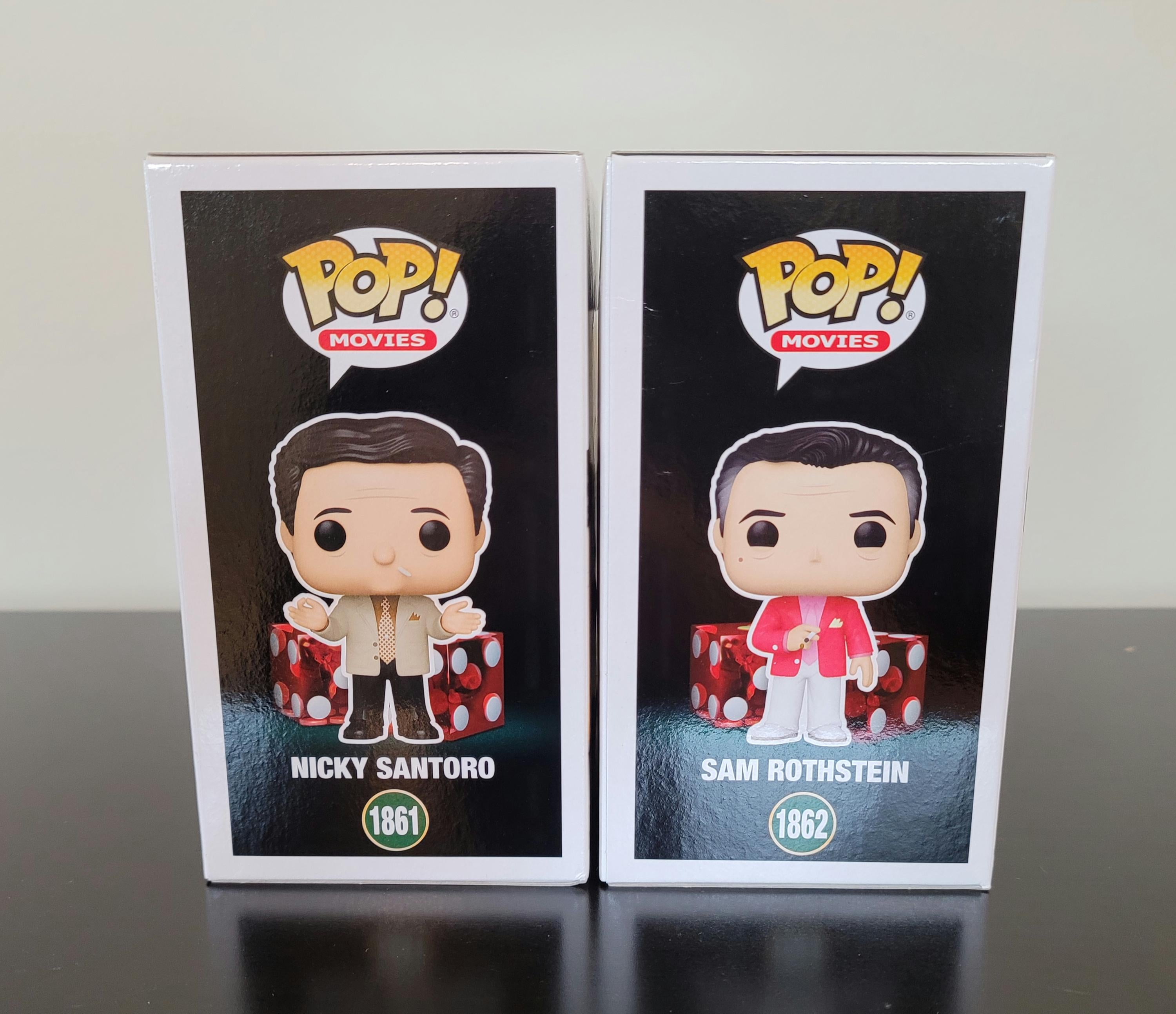Robert De Niro and Joe Pesci Signed Autographed Casino Funko Pop Set Authenticated